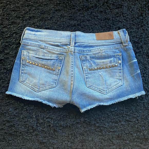 Denimocracy Studded Frayed Jean Shorts - Picture 6 of 6